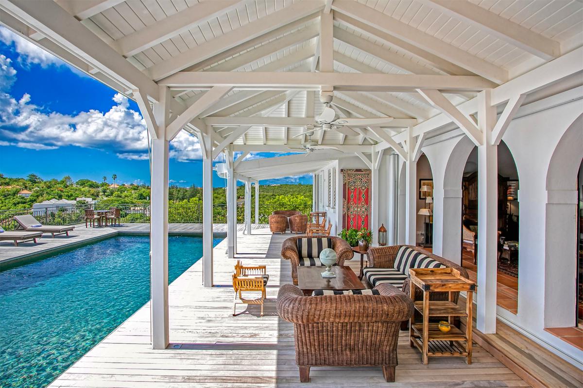 Saint Martin villa rental - Terrace